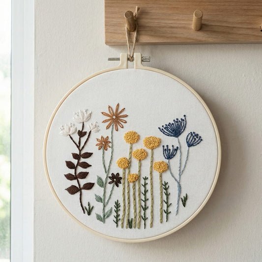 Blocq Äng BlocqBloom™ – Ett kreativt broderikit i trä